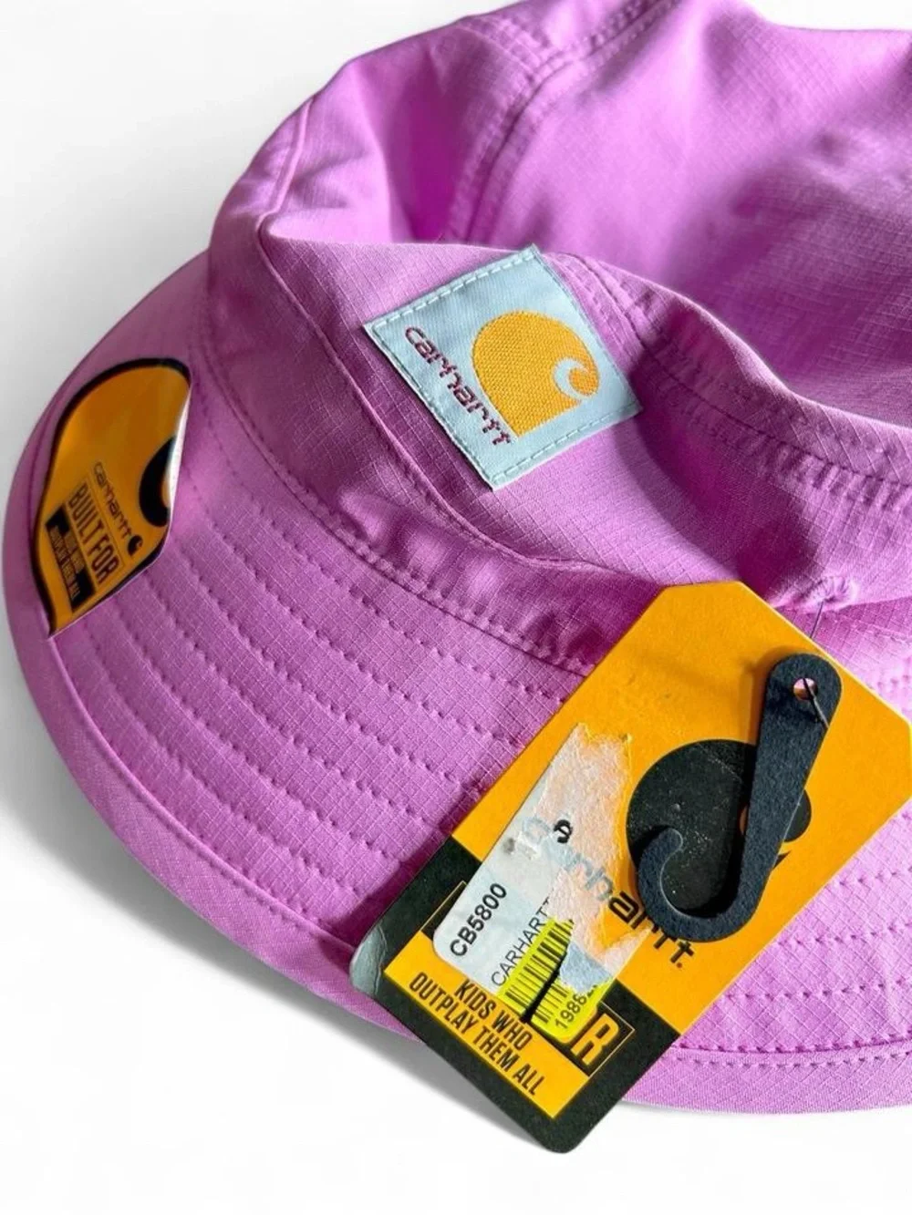 Carhartt Toddler Purple Pink Bucket Hat with Logo Patch